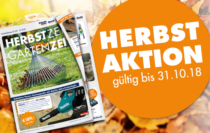 Jetzt zugreifen und bis zum 31.10. sparen!